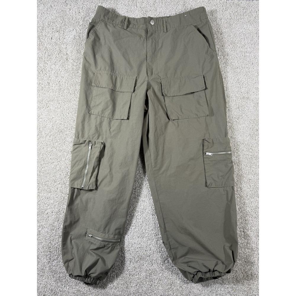 Pantalón Cargo Verde Oliva Orange Kiss Essentials Talla XL Casual Hombre